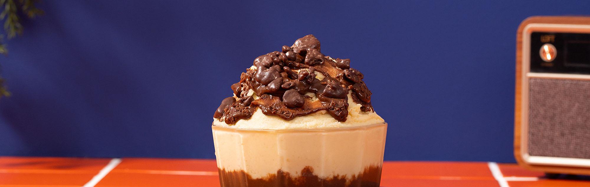 Sorvete Mix Creme Com Ovomaltine® Creme Crocante com Rocks